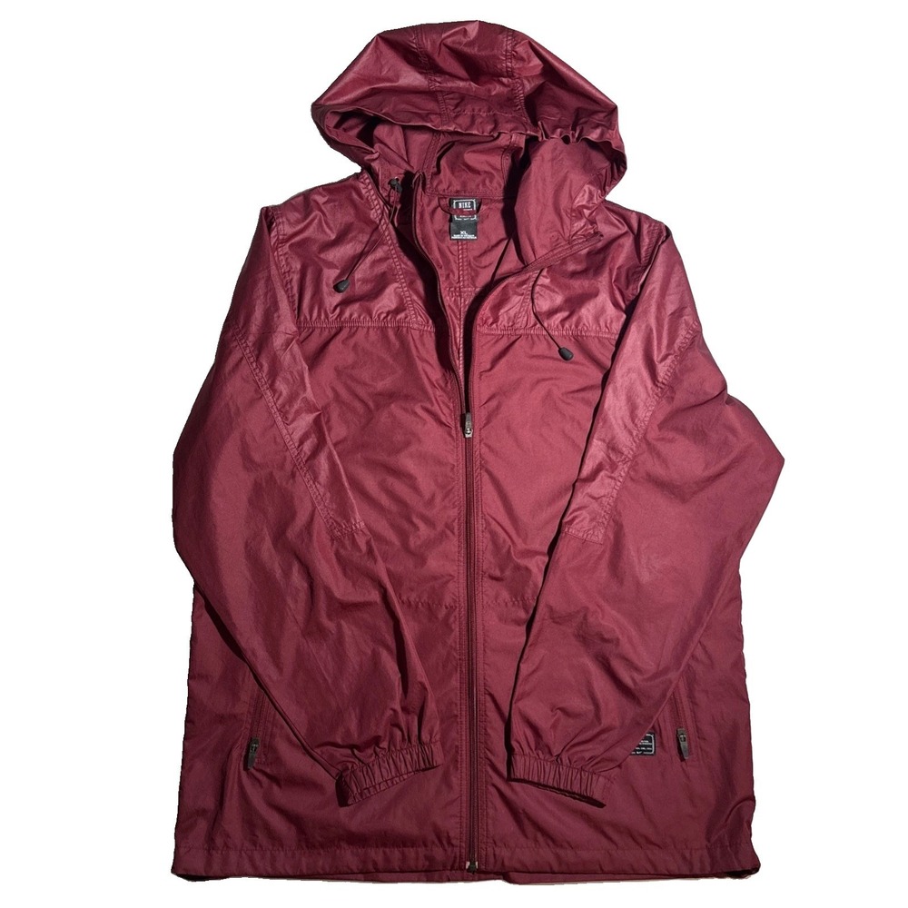 Nike Mens XL Vintage Waterproof Jacket Red Windbreaker Late 2000s Outdoor